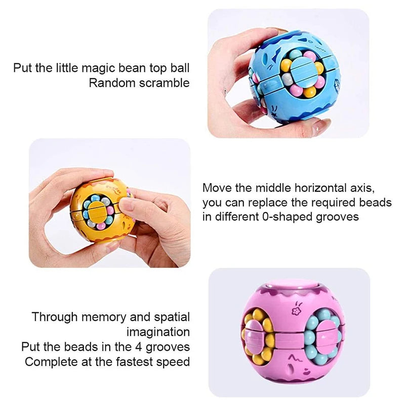 Magic Bean Puzzle Fidget Cube Toy