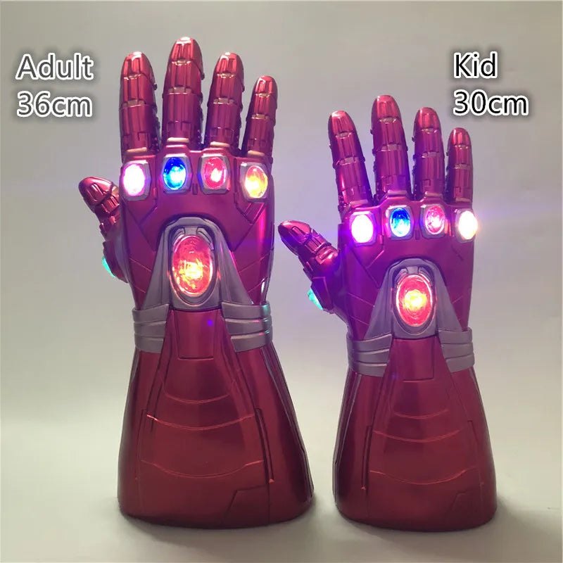 Marvel Iron Man LED Light Gloves Thanos Gauntlet Hero Thor Captain America Kids Toy