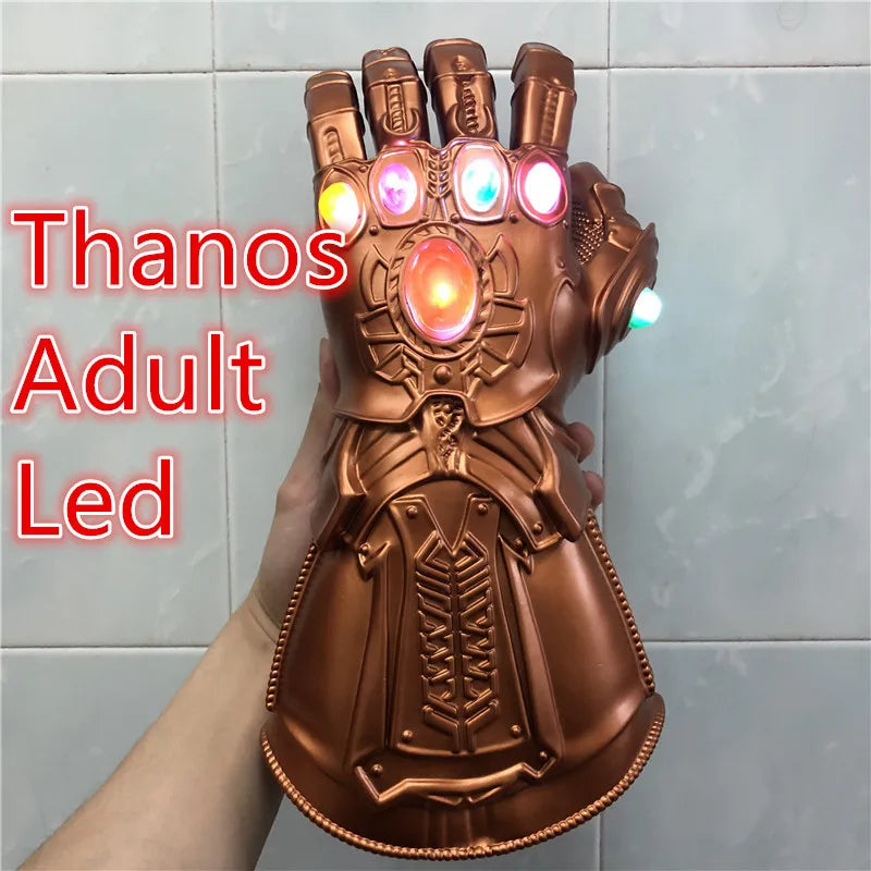 Marvel Iron Man LED Light Gloves Thanos Gauntlet Hero Thor Captain America Kids Toy