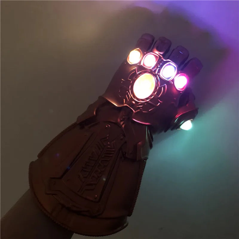 Marvel Iron Man LED Light Gloves Thanos Gauntlet Hero Thor Captain America Kids Toy