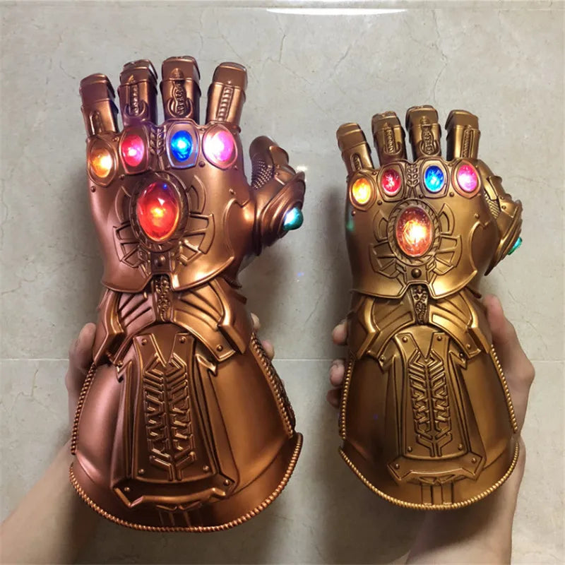 Marvel Iron Man LED Light Gloves Thanos Gauntlet Hero Thor Captain America Kids Toy
