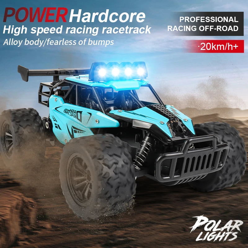 Remote Control RC Off-Road High Speed Truck and LED Light Children's Toy
