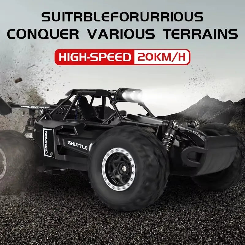 Remote Control RC Off-Road High Speed Truck and LED Light Children's Toy