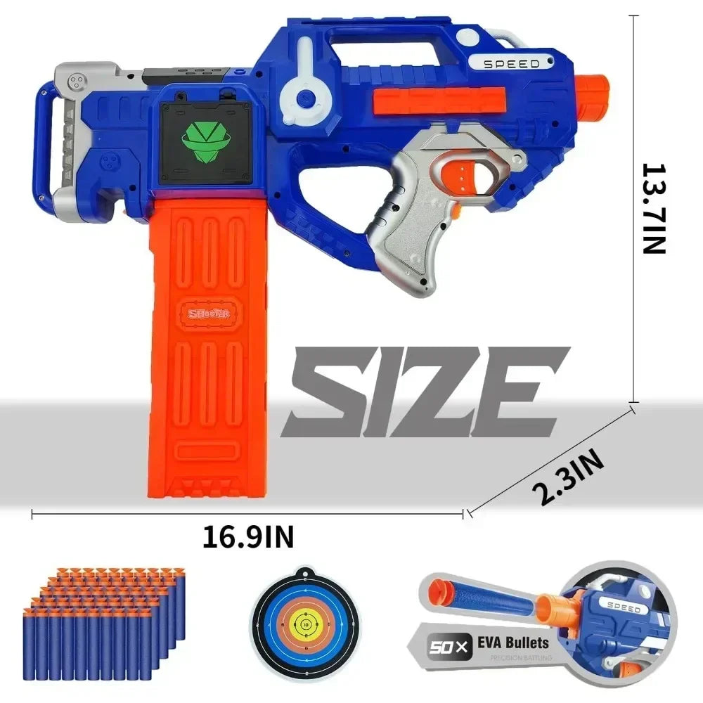 Electric Soft Bullet Sniper Toy Gun for Kids – Nerf/EVA Dart Compatible