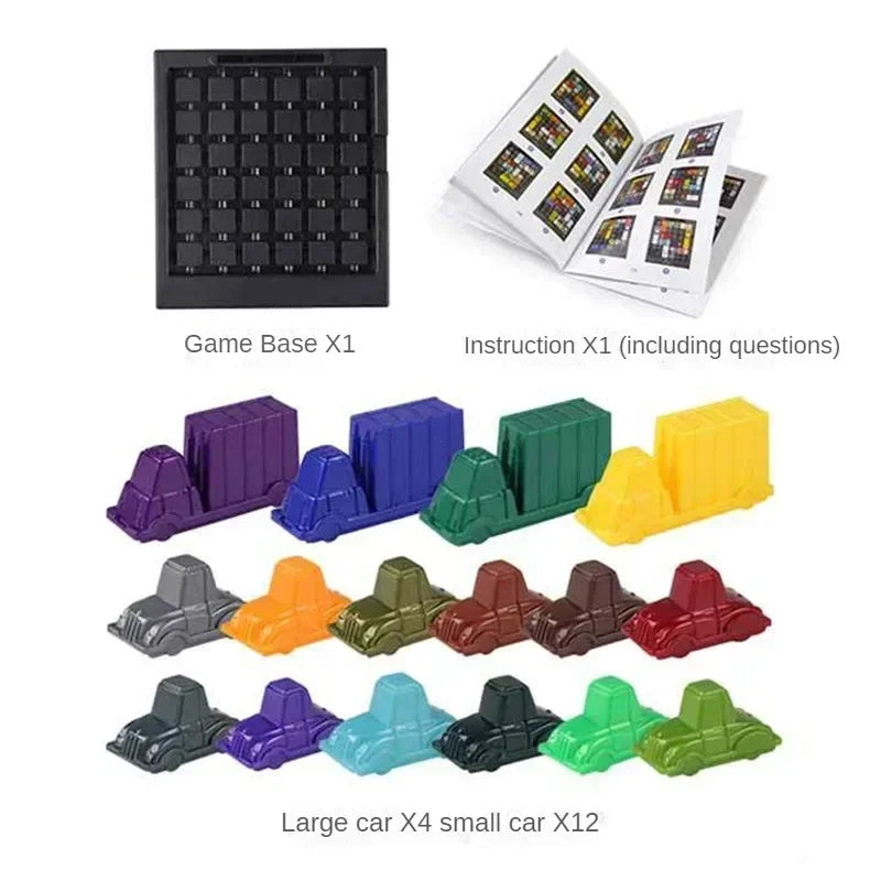 Rush Hour Traffic Puzzle Toy Educational Car Game for Kids 3+