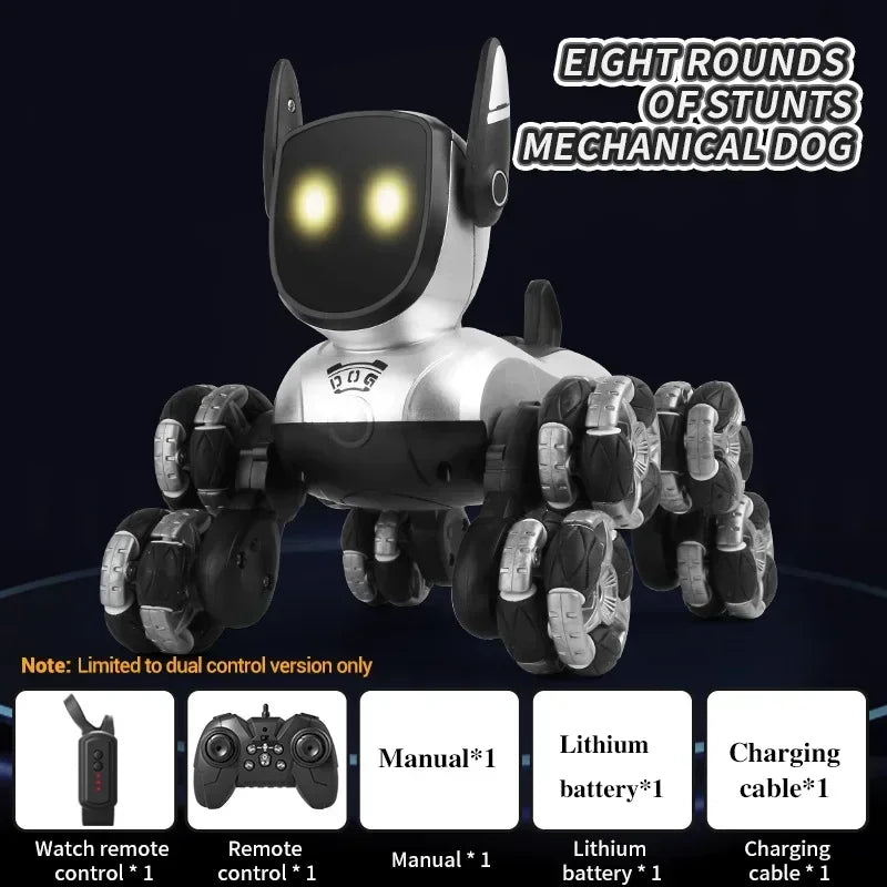 Gesture Sensing RC Stunt Dog Toy Car with Voice Interaction