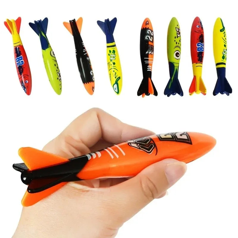 Rocket & Shark Pool Diving Toys – Summer Water Game for Kids