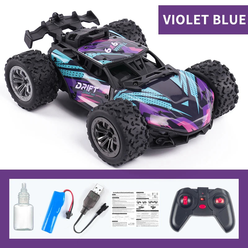 6-Wheel Alloy RC Off-Road Stunt Car Toy