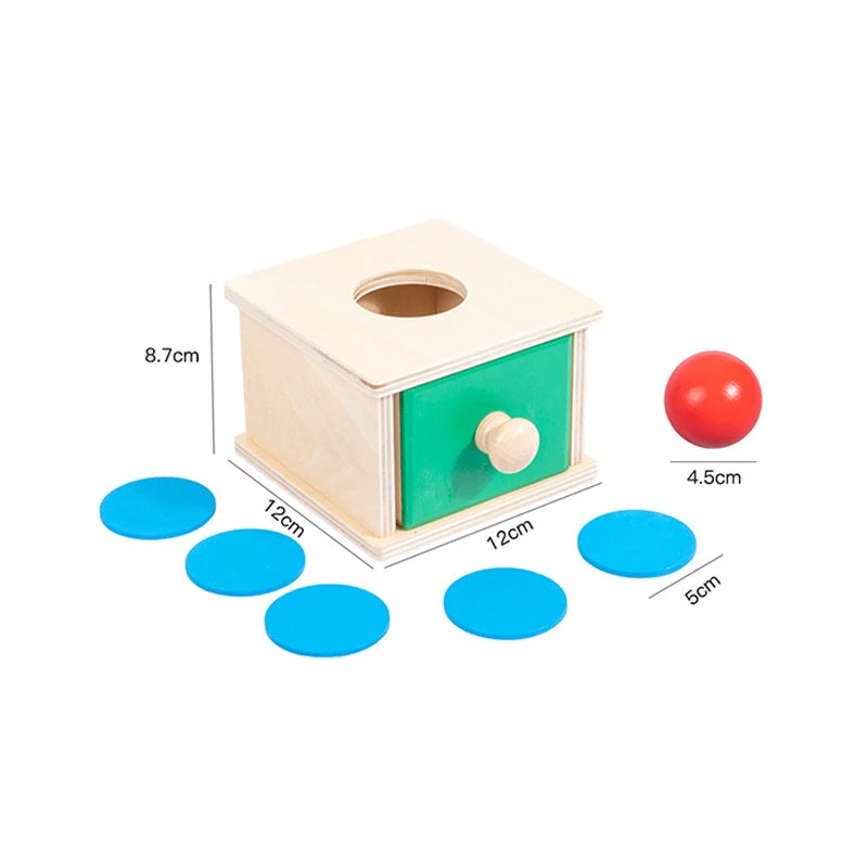 Wooden 2-in-1 Coin & Ball Box Montessori Toy – Kids Training Game