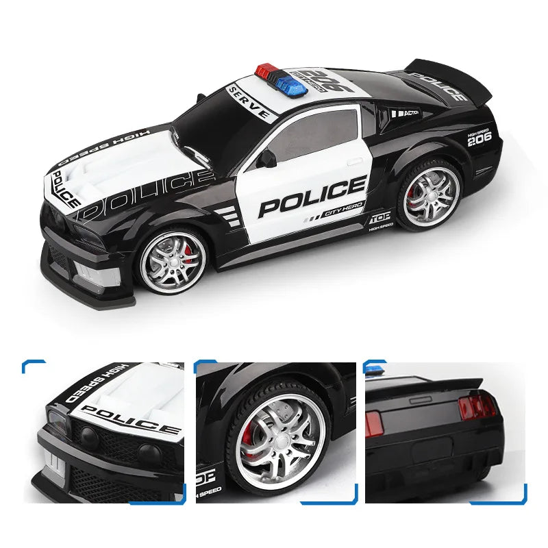 1:12 RC Police Car Toy – Fast Chase Toy with Lights