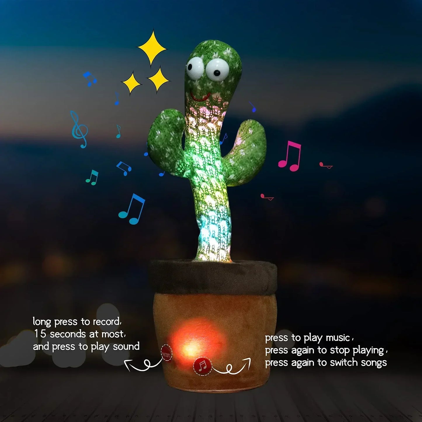 Dancing Talking Cactus Electronic doll toy