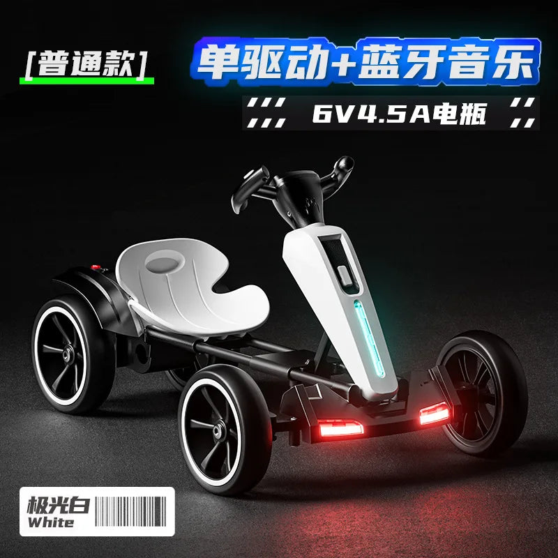 LED lights and Music Kids electric carts can be remotely controlled toy cars