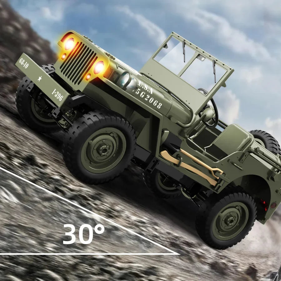 Willys RC 4WD Military Crawler Toy