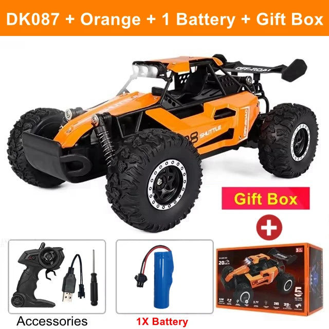 Remote Control RC Off-Road High Speed Truck and LED Light Children's Toy