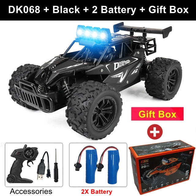 Remote Control RC Off-Road High Speed Truck and LED Light Children's Toy