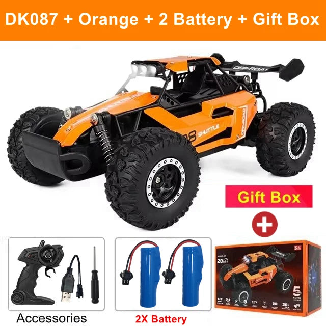 Remote Control RC Off-Road High Speed Truck and LED Light Children's Toy