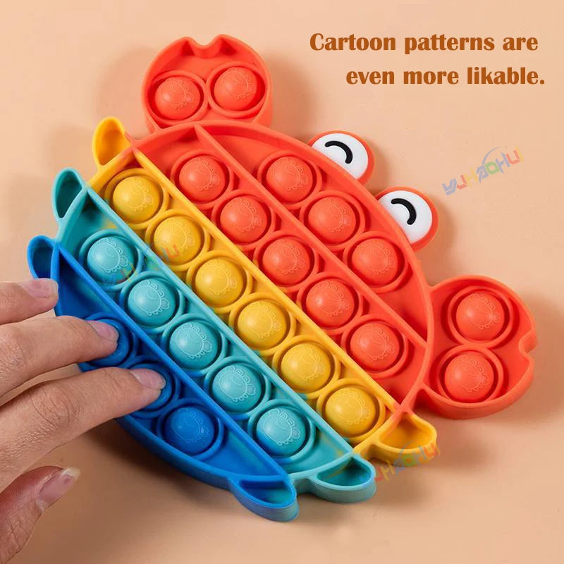 Rainbow Pop Push Bubblle Fidget Toy