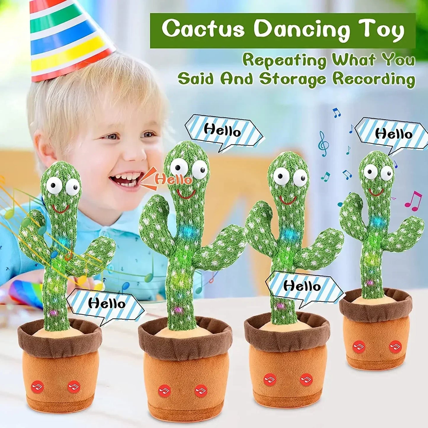 Dancing Talking Cactus Electronic doll toy