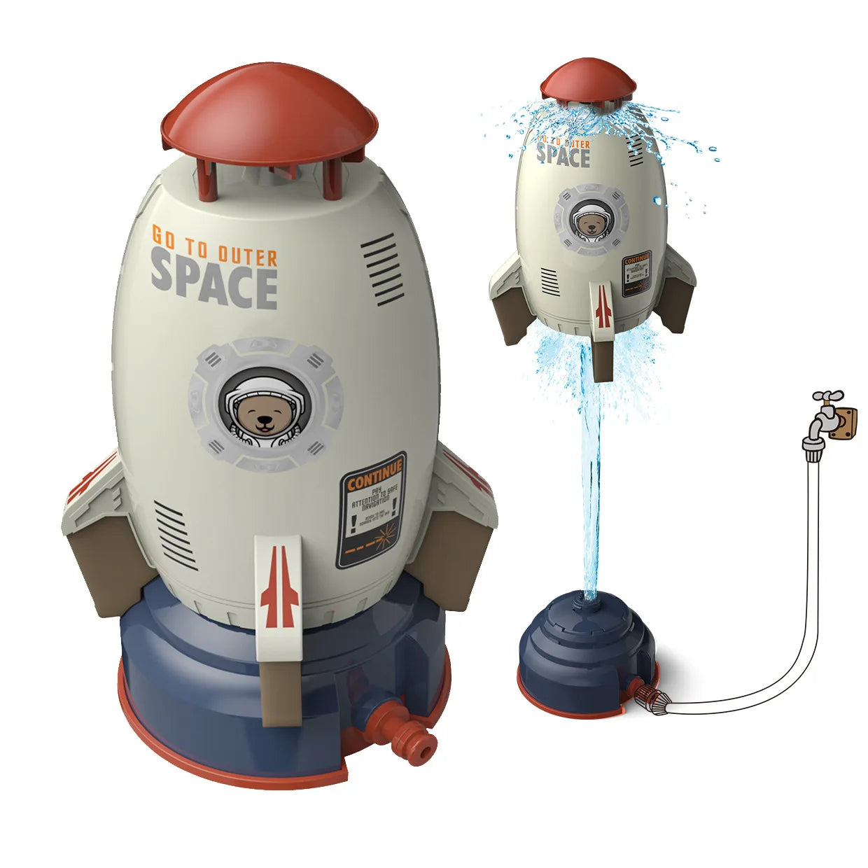 Flying Jet Spray Rotating Children's Water Play Toy