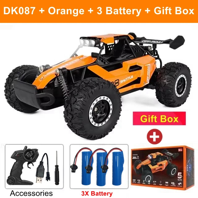 Remote Control RC Off-Road High Speed Truck and LED Light Children's Toy