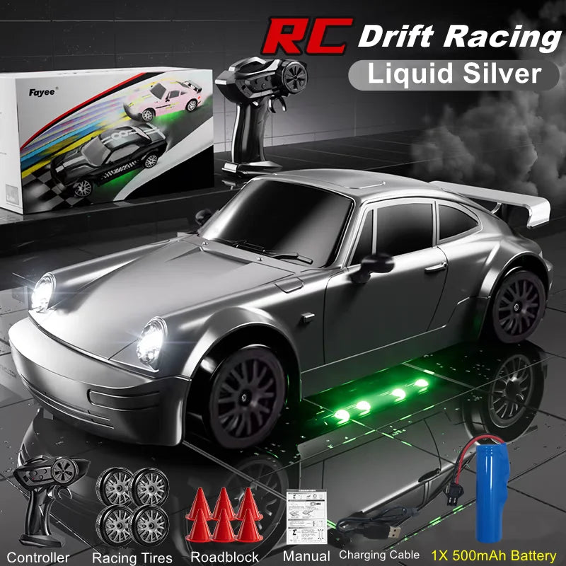 4WD RC Drift Car – High-Speed LED Toy
