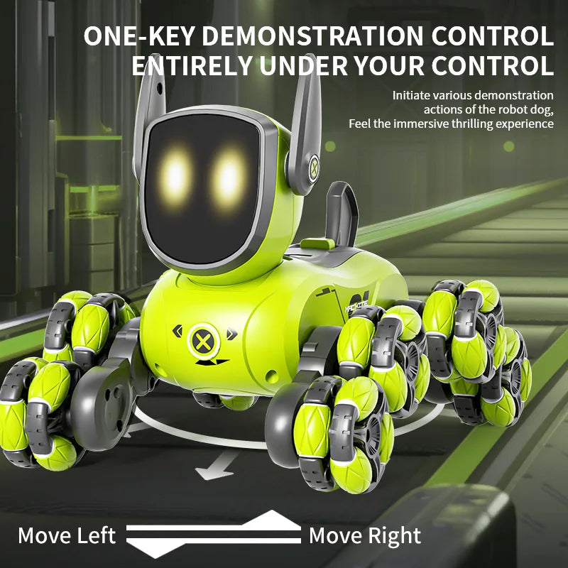 Gesture Sensing RC Stunt Dog Toy Car with Voice Interaction