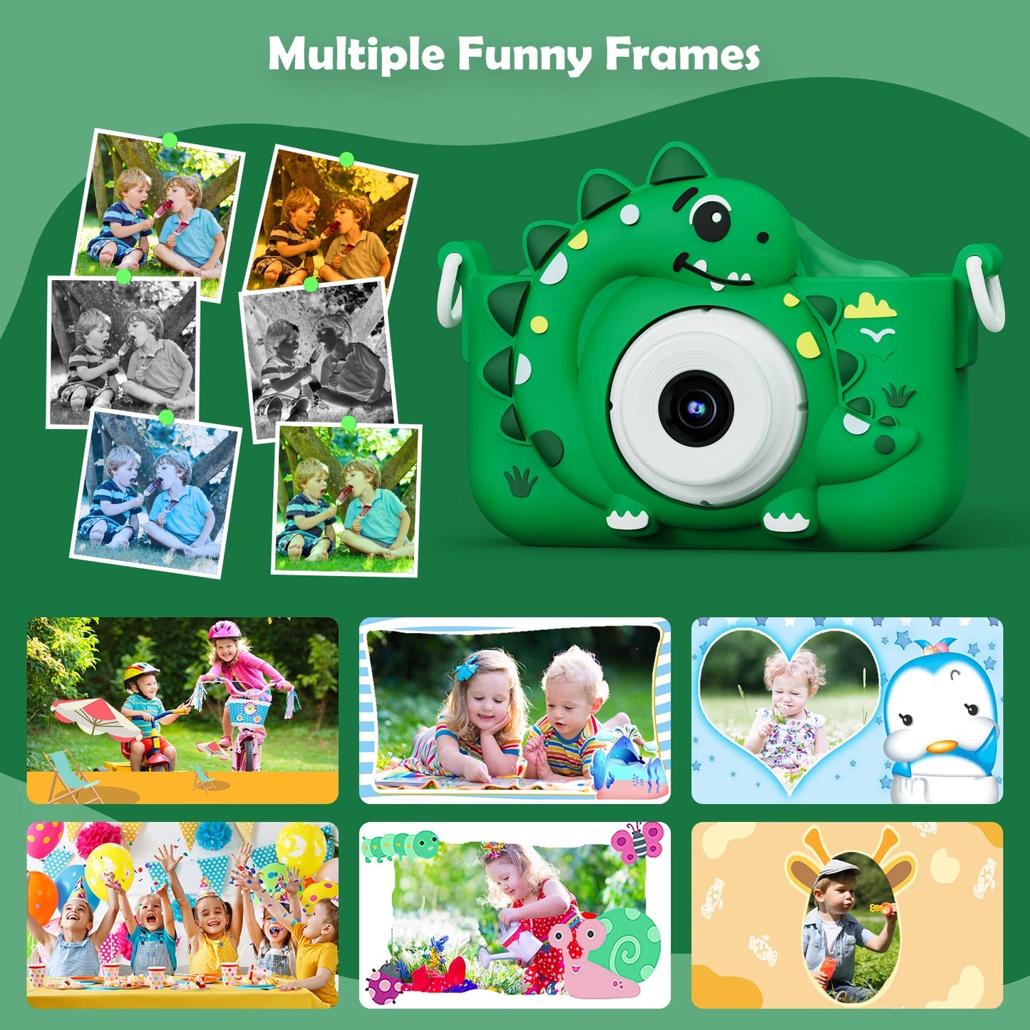 Photo and Video 1080p HD 32G Dinosaur Camera Toy