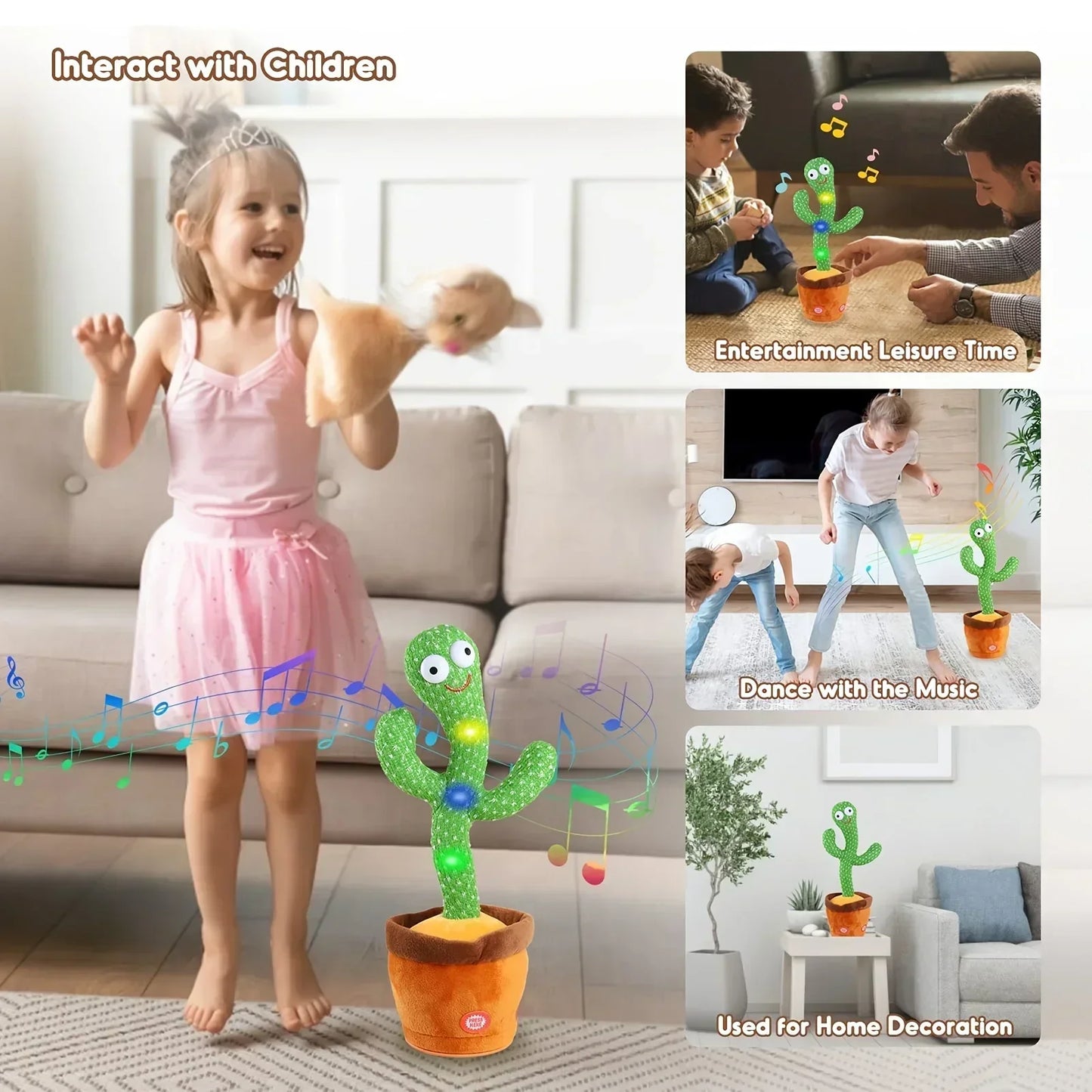 Dancing Talking Cactus Electronic doll toy