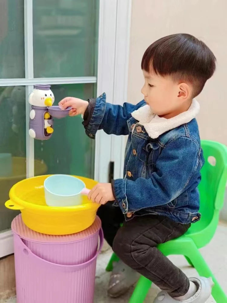 Baby Bath Toy – Duck & Elephant Water Spinner