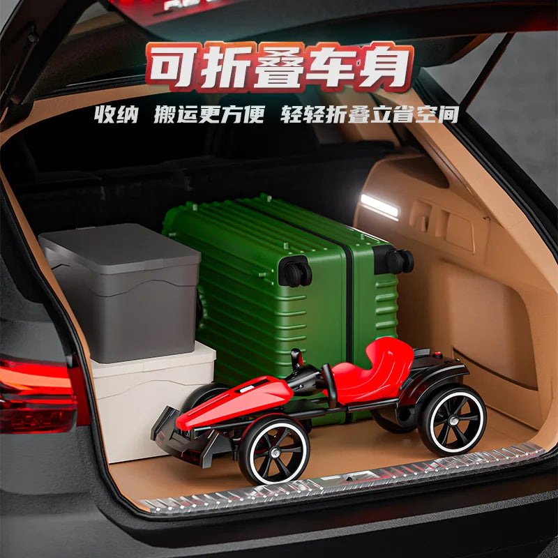 LED lights and Music Kids electric carts can be remotely controlled toy cars