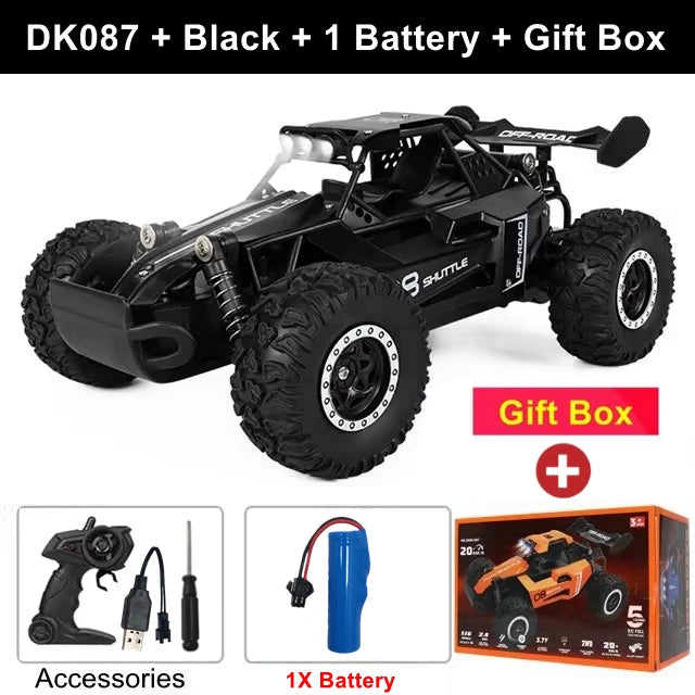 Remote Control RC Off-Road High Speed Truck and LED Light Children's Toy