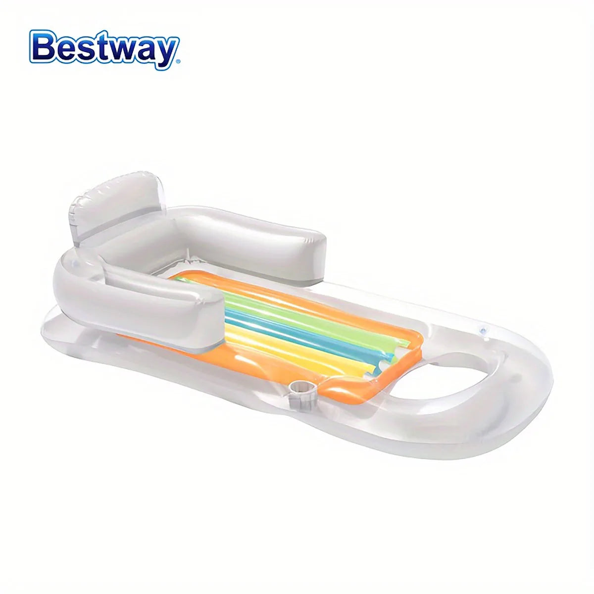 Inflatable Pool Float with Headrest – Bestway Lounger