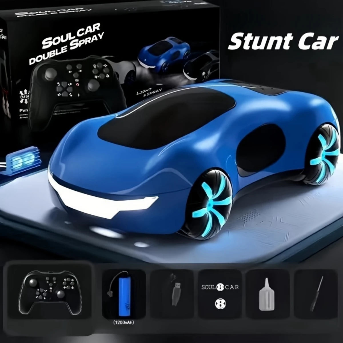 Sci-fi sports car toy with sound and cool lights