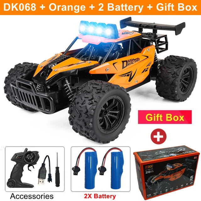 Remote Control RC Off-Road High Speed Truck and LED Light Children's Toy