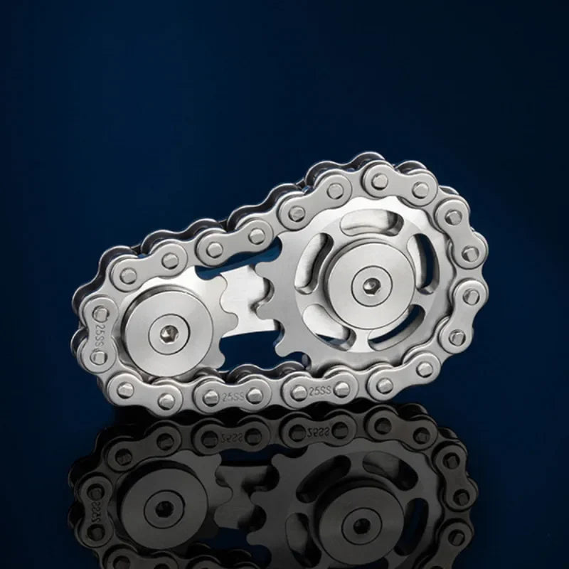 Metal Gear Fidget Spinner – Stress Relief Toy for Adults