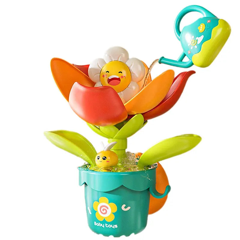 Baby Bath Toy – Waterwheel Duck & Flower Fun