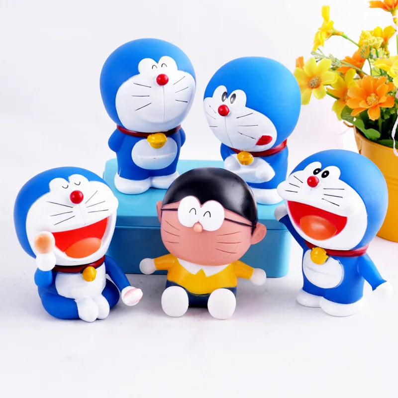 Doraemon Nobita & Shizuka Action Figure Set PVC Toy