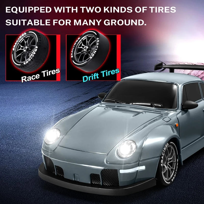 4WD RC Drift Car – High-Speed LED Toy