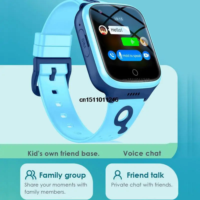 4G kids Smart Watch GPS WiFi Video Call Tracker Location SOS
