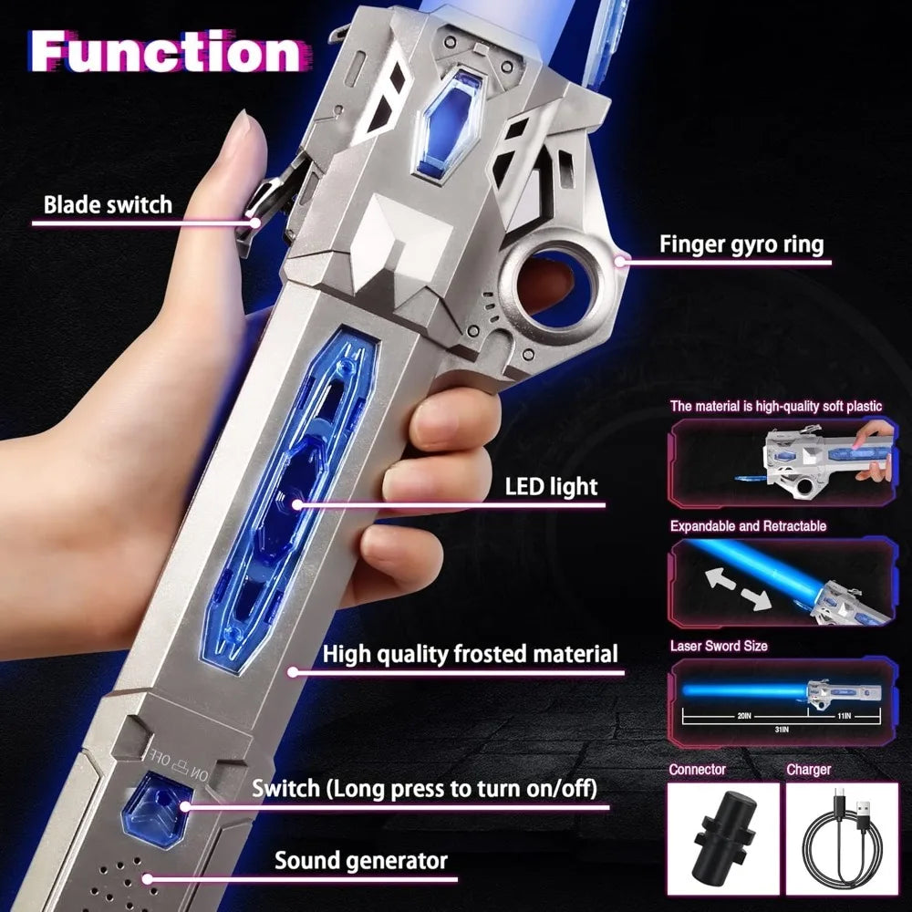 2-in-1 Glowing Music Sword – Light Toy for Kids