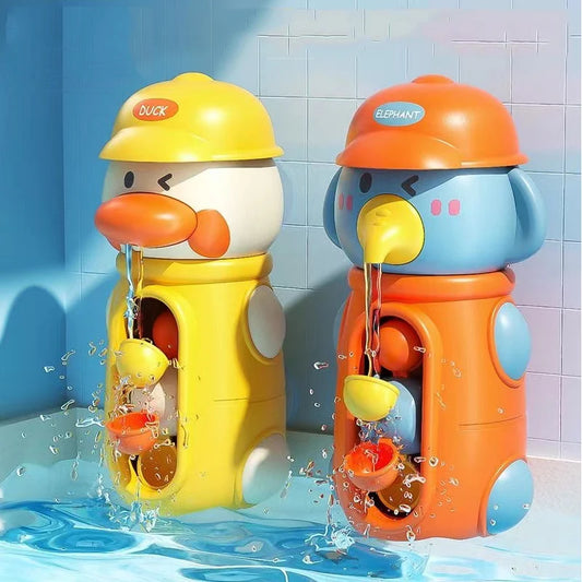 Baby Bath Toy – Duck & Elephant Water Spinner