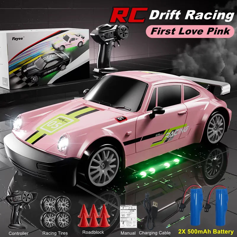 4WD RC Drift Car – High-Speed LED Toy