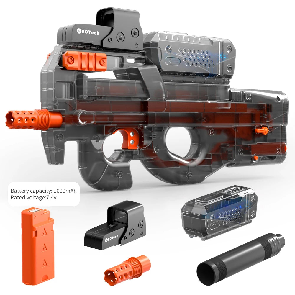 Electric Transparent Black Gel Blaster – Fully Automatic Outdoor Toy