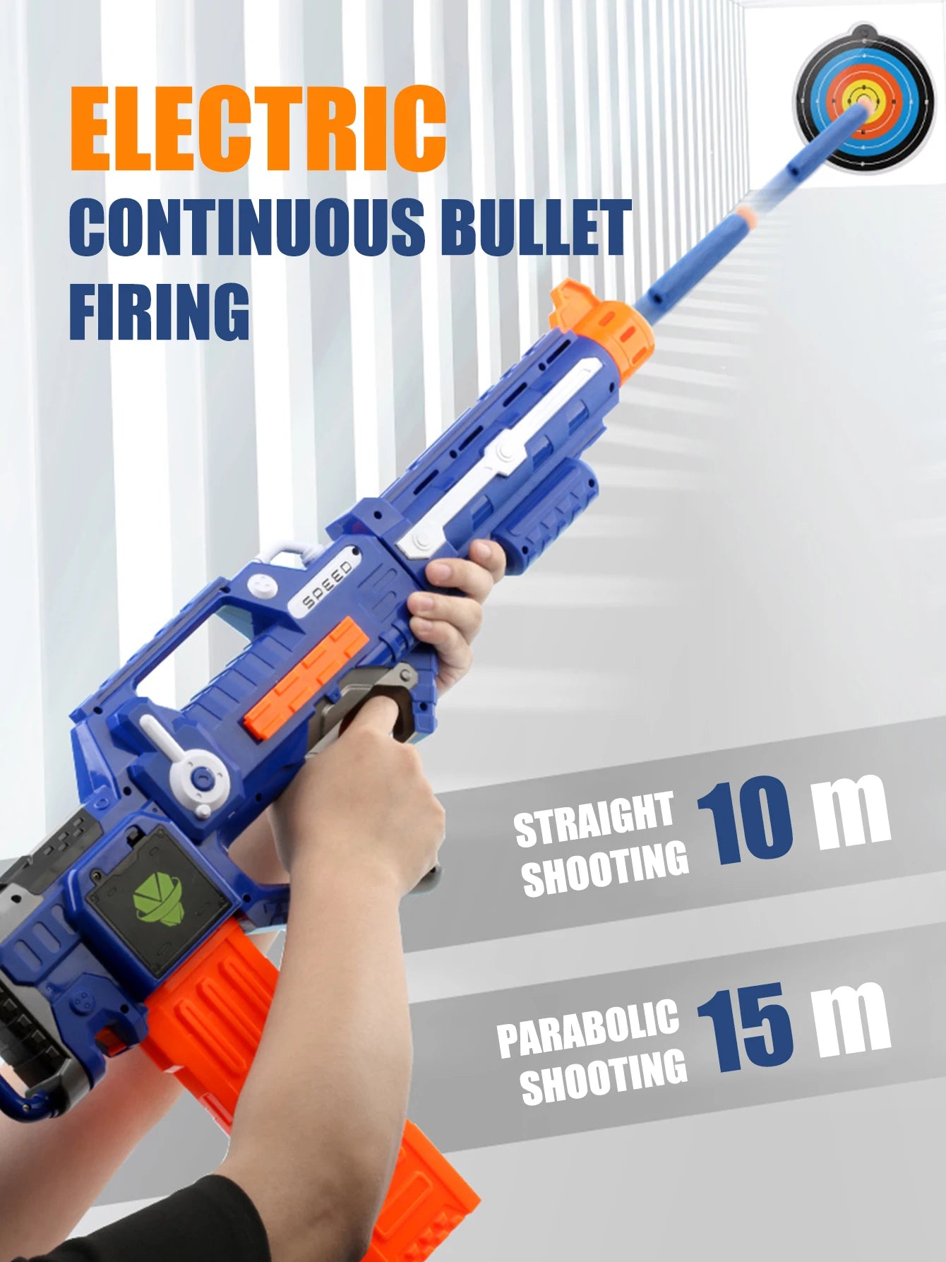 Kids Soft Bullet Submachine Gun Toy with Target