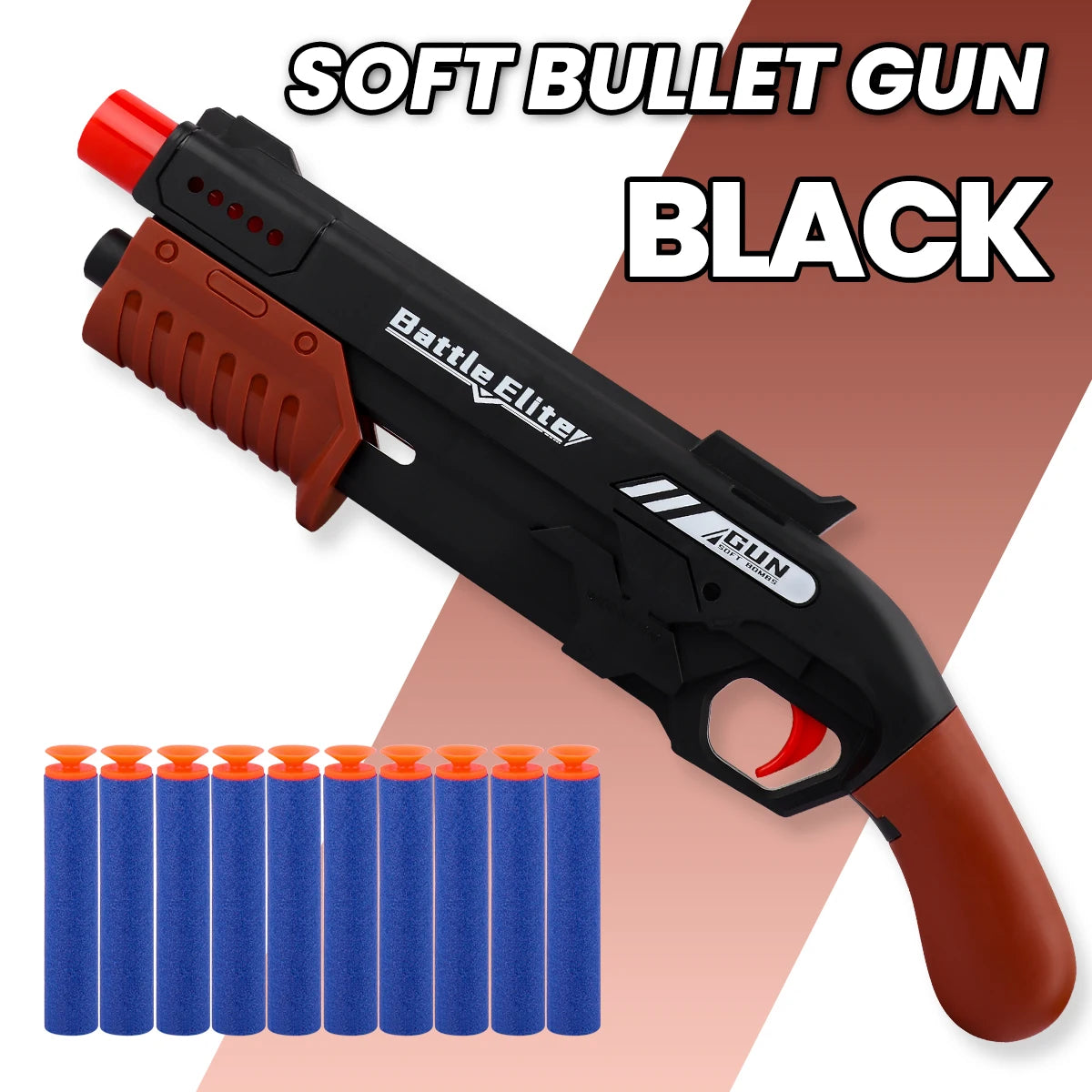 Kids Soft Bullet Blaster Foam Dart Toy Gun