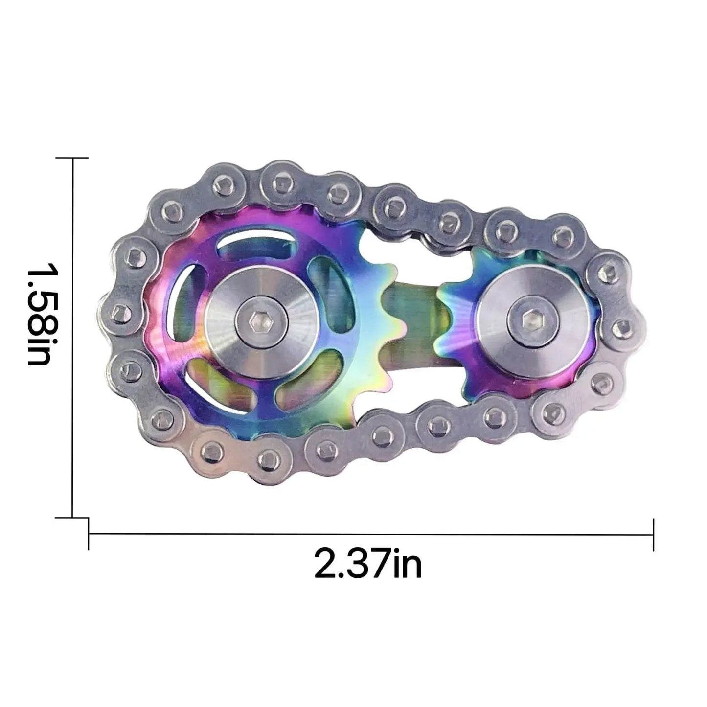 Metal Gear Fidget Spinner – Stress Relief Toy for Adults