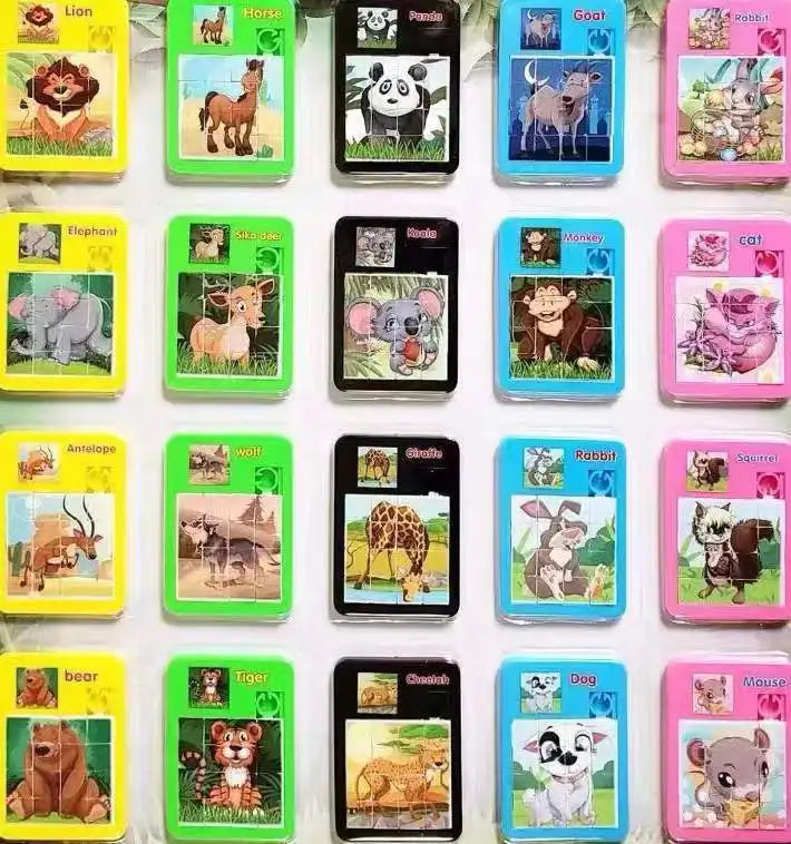 5Pcs Animal Jigsaw Puzzle Toy