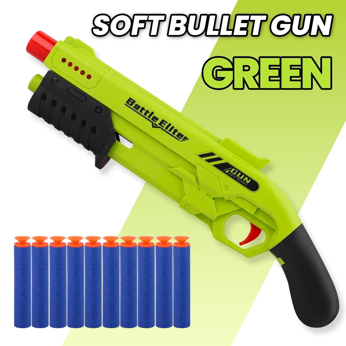 Kids Soft Bullet Blaster Foam Dart Toy Gun