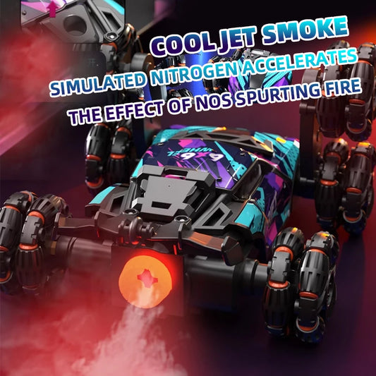 6-Wheel Alloy RC Off-Road Stunt Car Toy