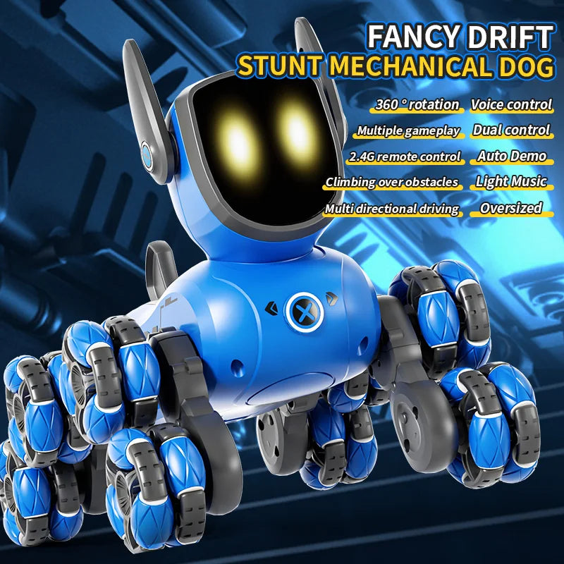 Gesture Sensing RC Stunt Dog Toy Car with Voice Interaction